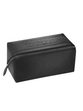 Viktor & Rolf Black Embossed Spicebomb Toiletry Bag